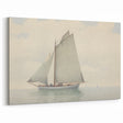 Vintage Landscape Art – Sailboat on Calm Waters – Antique Maritime Wall Art