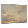 Vintage Landscape Art – Dramatic Sky with Soft Clouds – Antique Cloudscape Wall Art