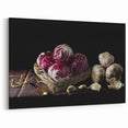 Rustic Radicchio & Garlic Art – Vintage Farmhouse Kitchen Print