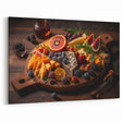 Gourmet Cheese & Fruit Board – Rustic Kitchen Food Art Print