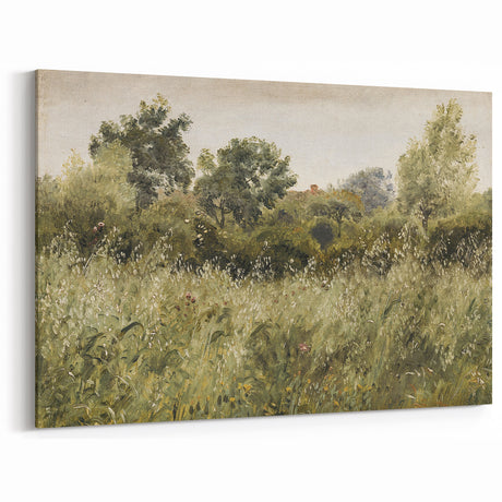 Vintage Landscape Art – Lush Meadows and Rustic Greenery Decor