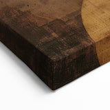 Earthy Geometric Wall Art – Abstract Circles for Dining Room