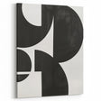Black & White Wall Art – Modern Geometric Dining Room Print