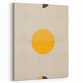Geometric Yellow Wall Art – Modern Minimalist Dining Print