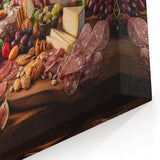 Rustic Charcuterie & Cheese Feast – Gourmet Kitchen Decor Art