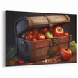 Tomato Treasure Chest Art – Rustic Kitchen Still Life Wall Print