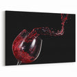 Red Wine Splash Art – Elegant Kitchen & Dining Room Wall Print
