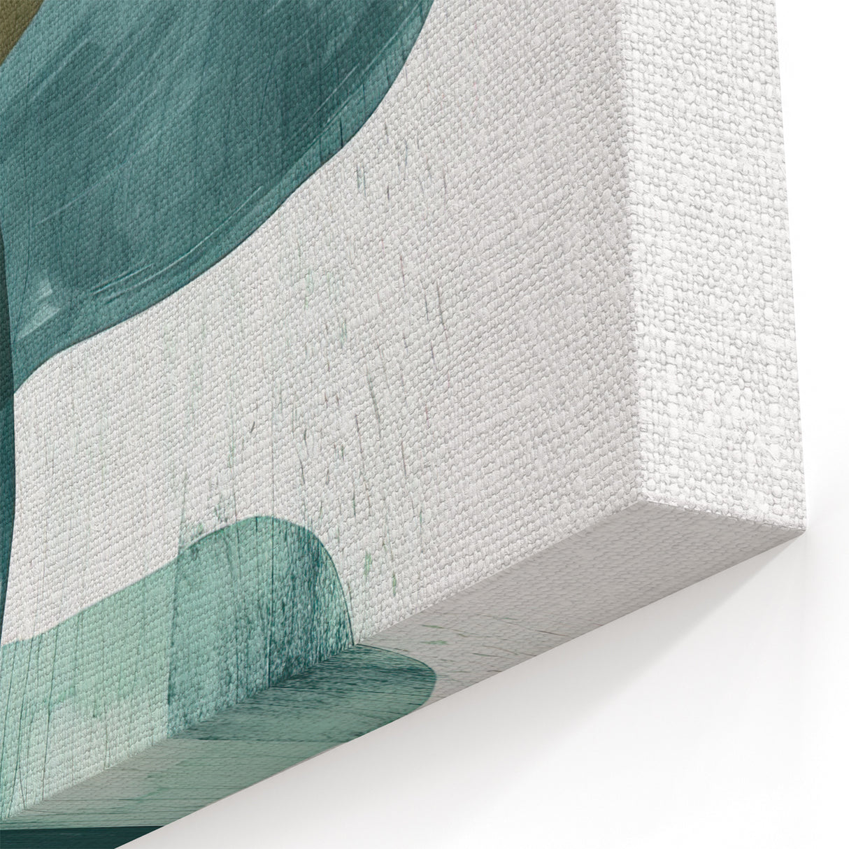 Modern Dining Room Art – Teal & Gold Abstract Dining Room Wall Art