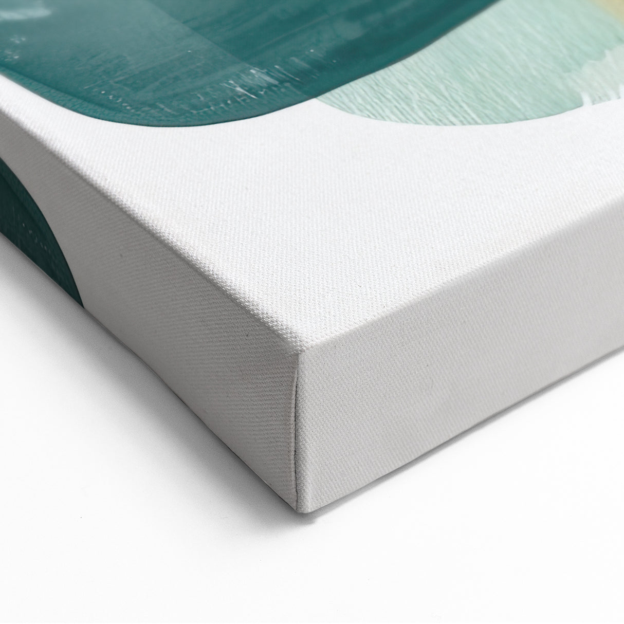 Modern Dining Room Art – Teal & Gold Abstract Dining Room Wall Art