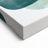 Modern Dining Room Art – Teal & Gold Abstract Dining Room Wall Art