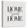 Home Sweet Home - Modern Typography Wall Art Canvas Print