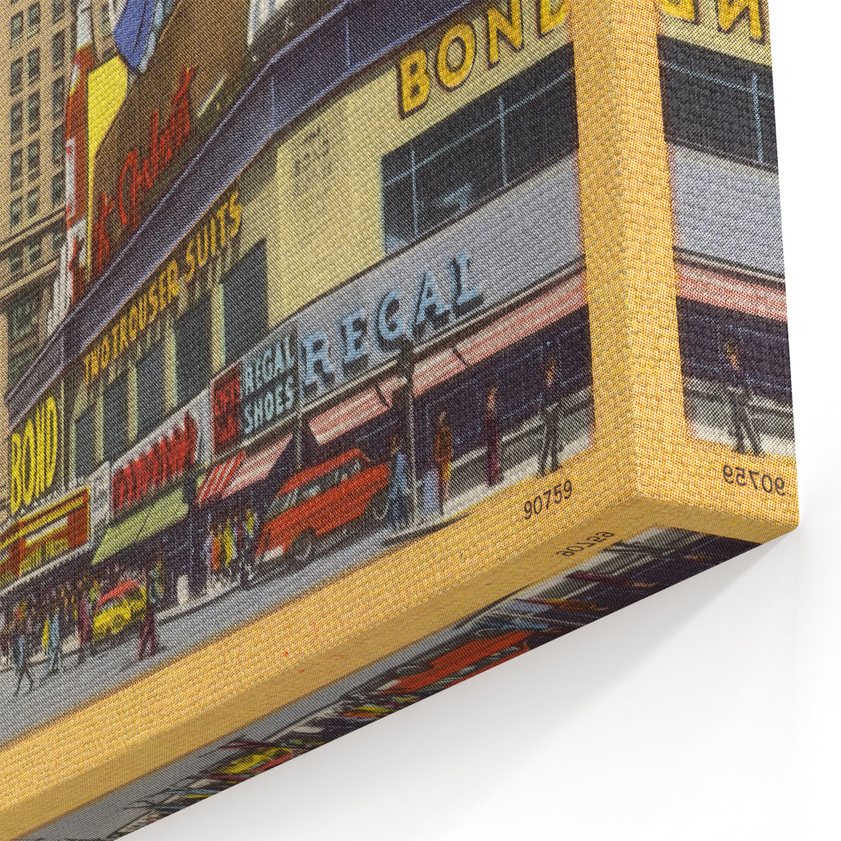 Times Square Retro Travel Print – Vintage New York City Art