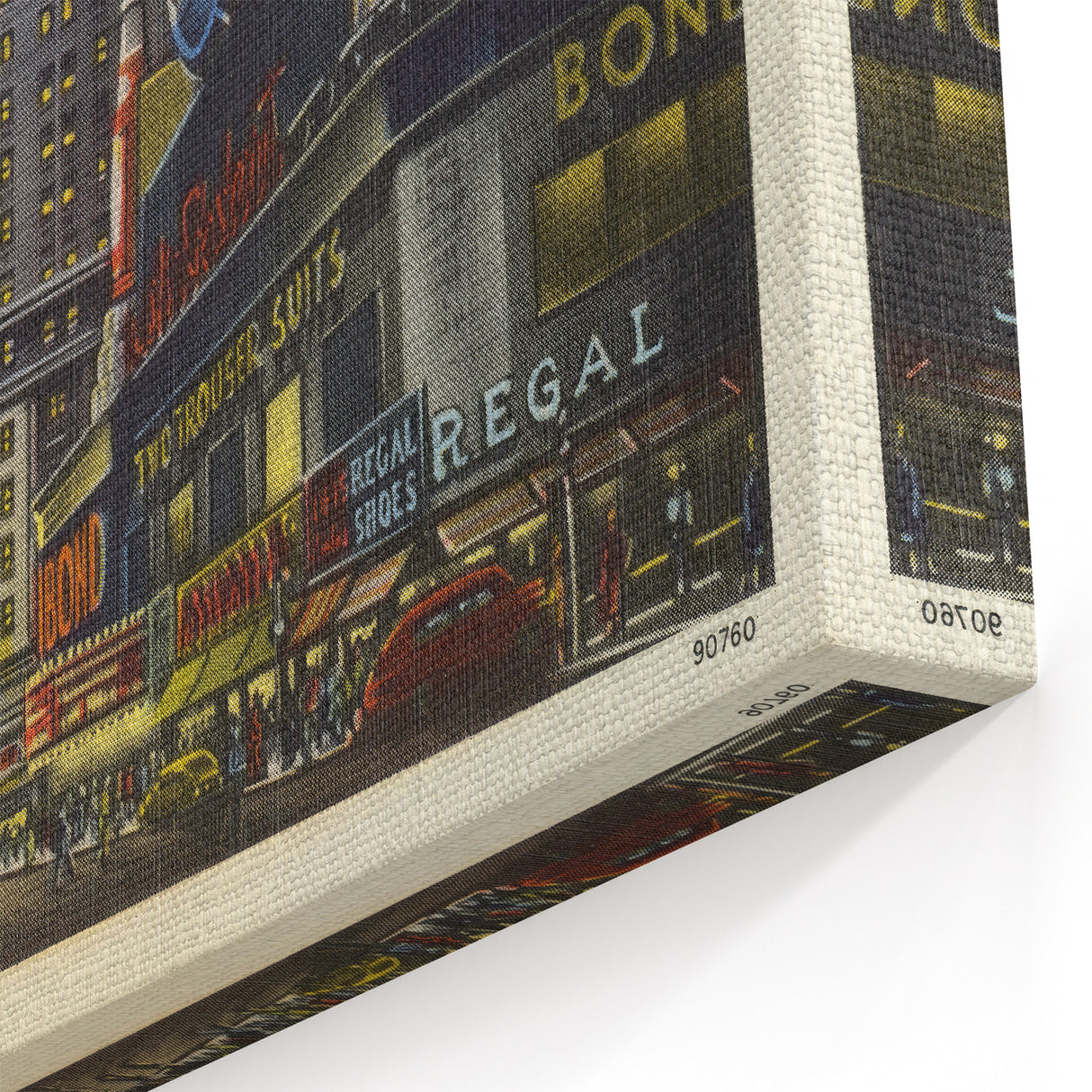 Times Square at Night Poster – Vintage New York City Art
