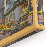 Times Square Nightscape Poster – Vintage New York City Art