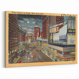 Times Square Nightlife Poster – Vintage New York City Art