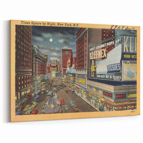 Times Square Nightlife Poster – Vintage New York City Art
