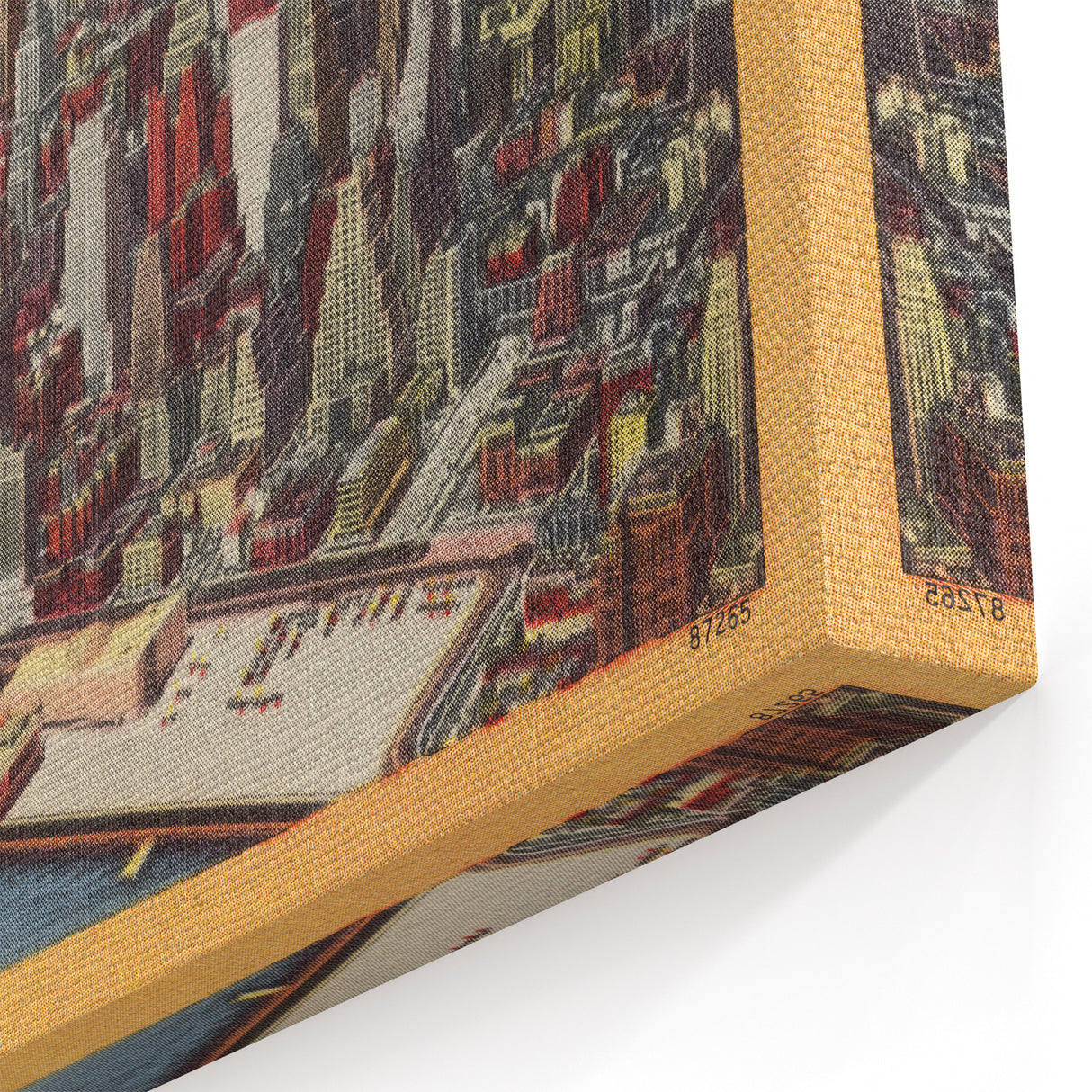 New York City Skyline Poster – Vintage Aerial Travel Art