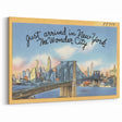 Brooklyn Bridge Vintage Poster – Retro New York City Art