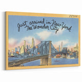 Brooklyn Bridge Vintage Poster – Retro New York City Art