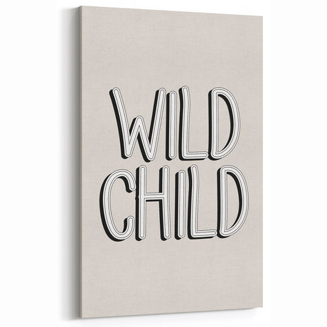Wild Child Boys Room Wall Art – Kids Wall Art Prints for Playroom