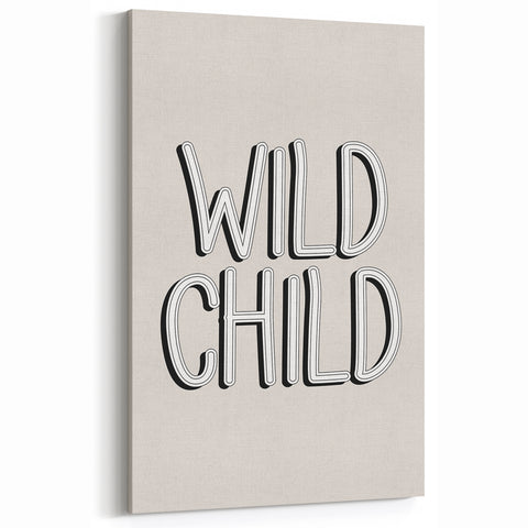 Wild Child Boys Room Wall Art – Kids Wall Art Prints for Playroom