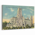 St. John Cathedral Poster – Vintage New York City Travel Art
