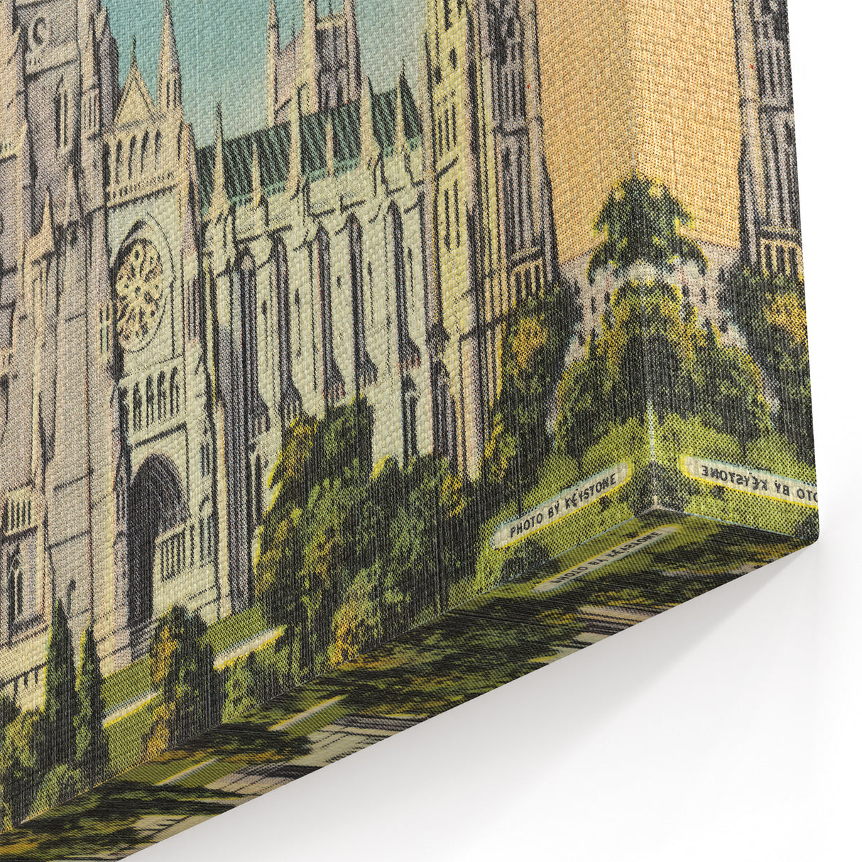 St. John Cathedral Poster – Vintage New York City Travel Art