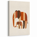Boys Room Wall Art – Safari Elephant Duo