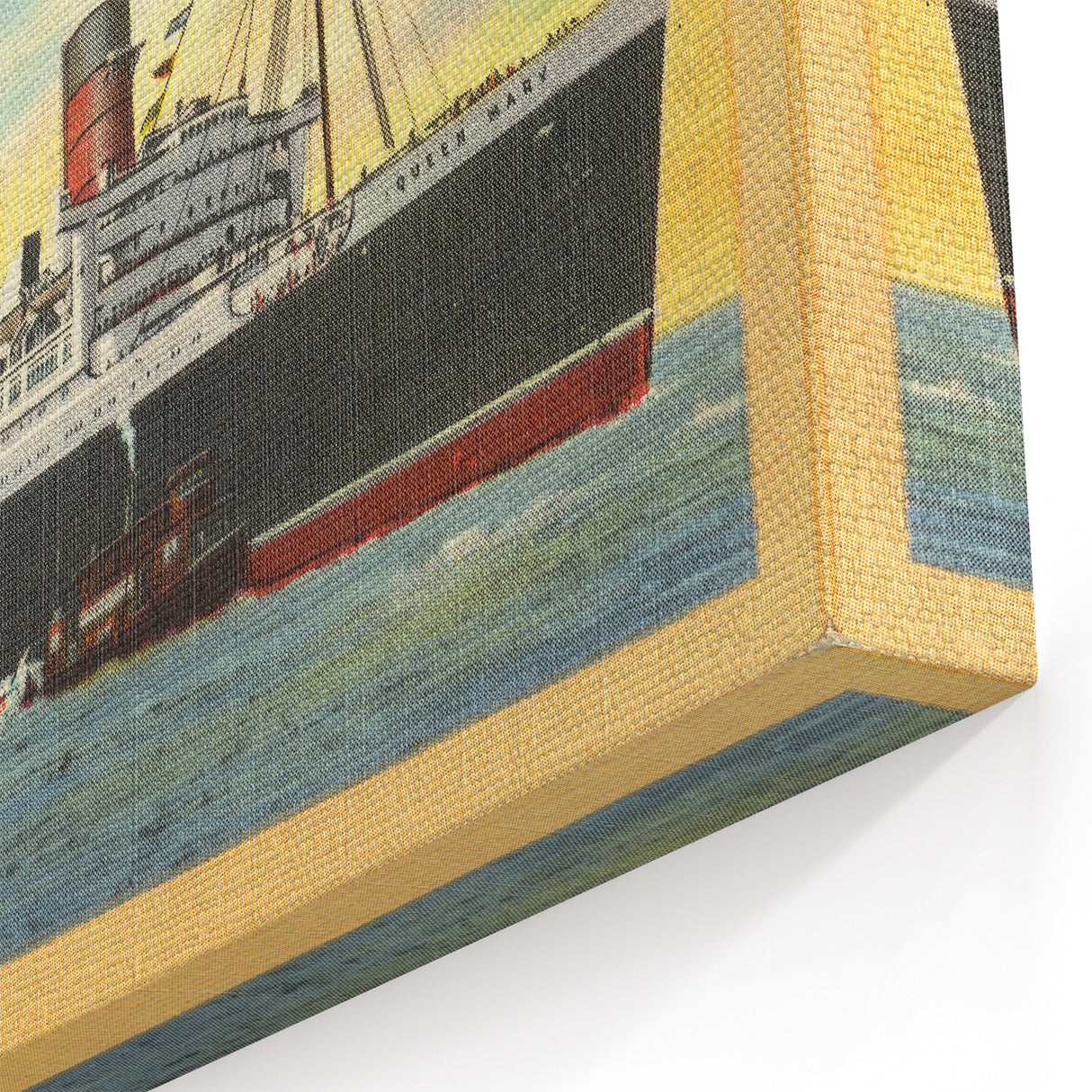 S.S. Queen Mary Poster – Vintage Ocean Liner Travel Art