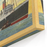 S.S. Queen Mary Poster – Vintage Ocean Liner Travel Art