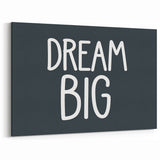 Dream Big Boys Room Wall Art – Kids Wall Art Prints for Playroom