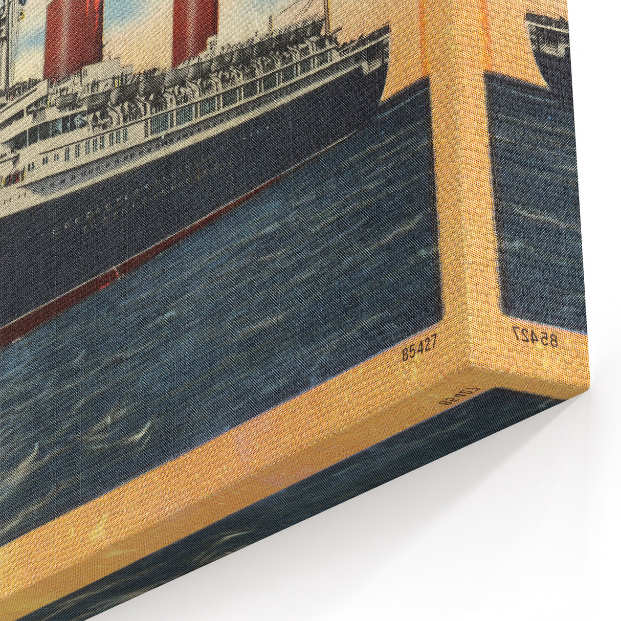 Vintage S.S. United States Travel Poster - Retro Ocean Liner Art