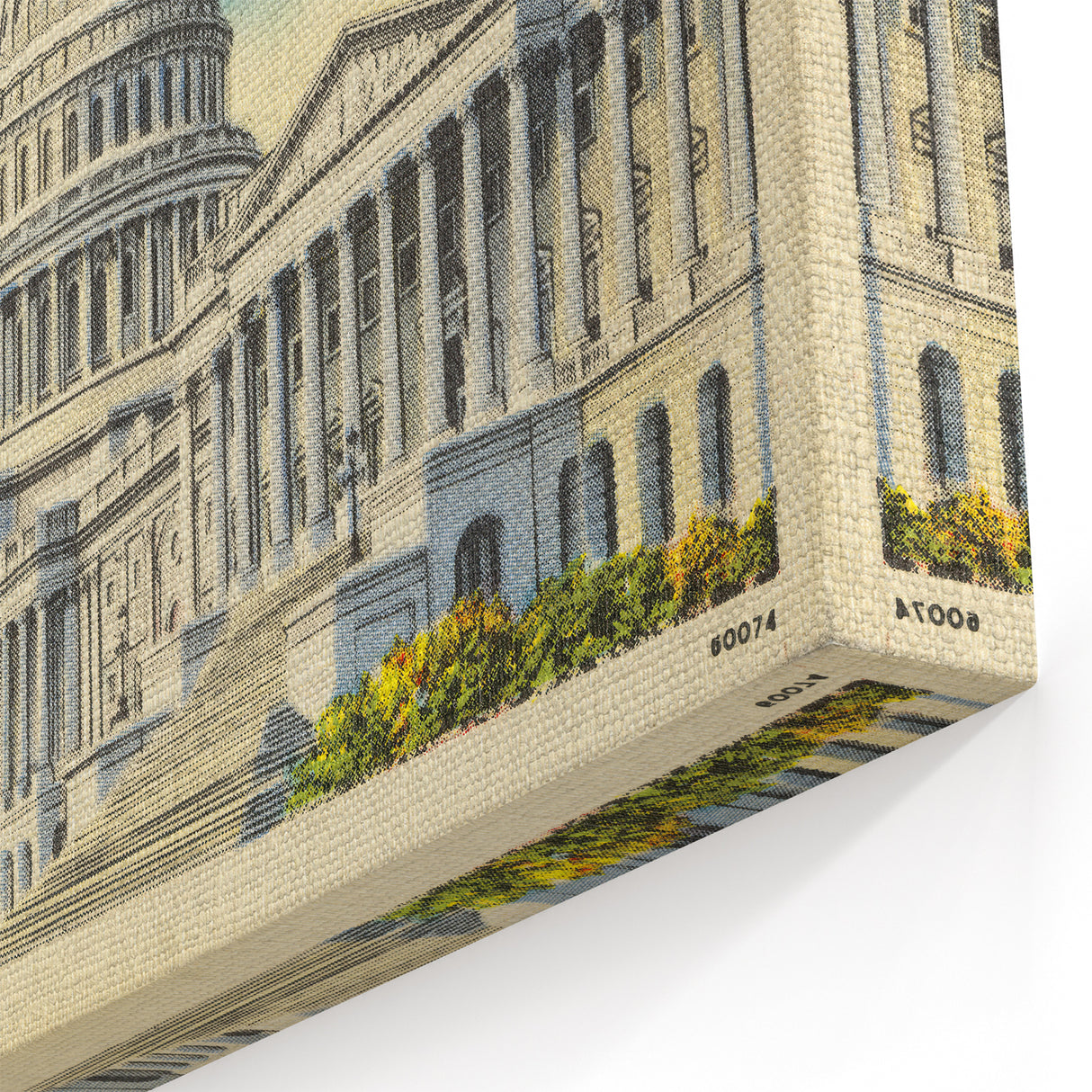 Vintage U.S. Capitol Poster - Classic Washington D.C. Travel Art