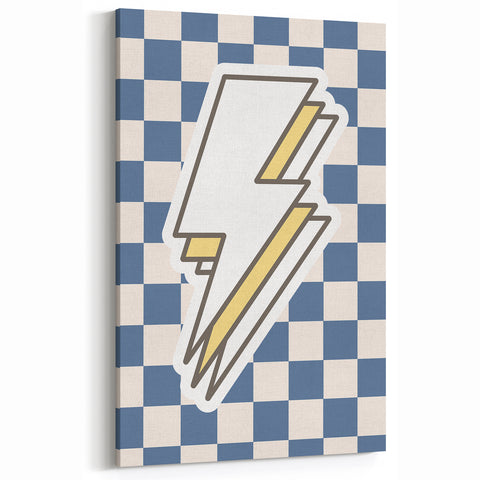 Lightning Bolt Boys Room Wall Art – Kids Wall Art Prints