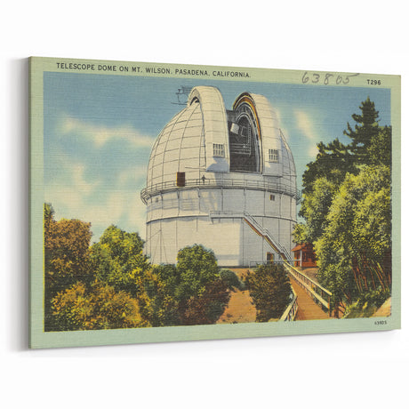 Vintage Mt. Wilson Observatory Poster - Retro California Art