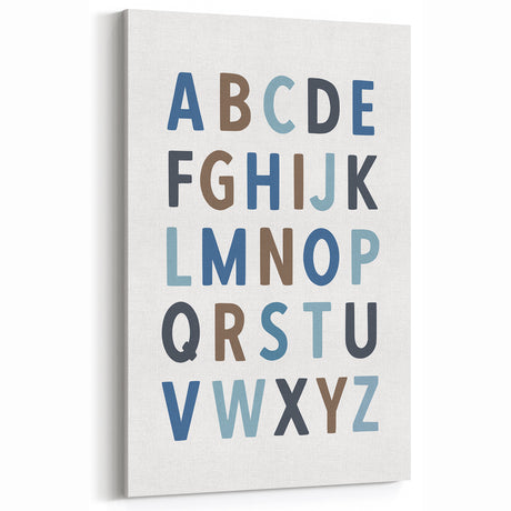 Alphabet Boys Room Wall Art – Kids Wall Art Prints for Playroom