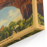 Vintage Natural Bridge Utah Poster - Retro Scenic Travel Art