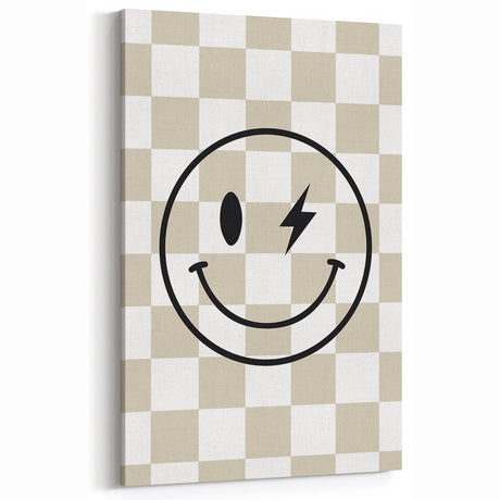 Lightning Smiley Boys Room Wall Art – Kids Wall Art Prints