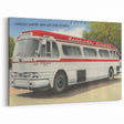 Vintage Lincoln Limited Bus Poster - Retro Travel Art
