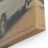 Vintage Raritan Valley Bus Poster - Retro Travel Service Art