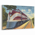 Vintage Atlantic Coast Line Train Poster - Retro "The Champion" Art