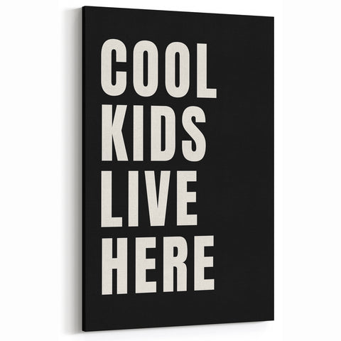 Cool Kids Live Here - Boys Room Wall Art Kids Wall Art Prints