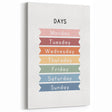 Days of the Week Typography Art Print – Colorful Weekly Wall Art