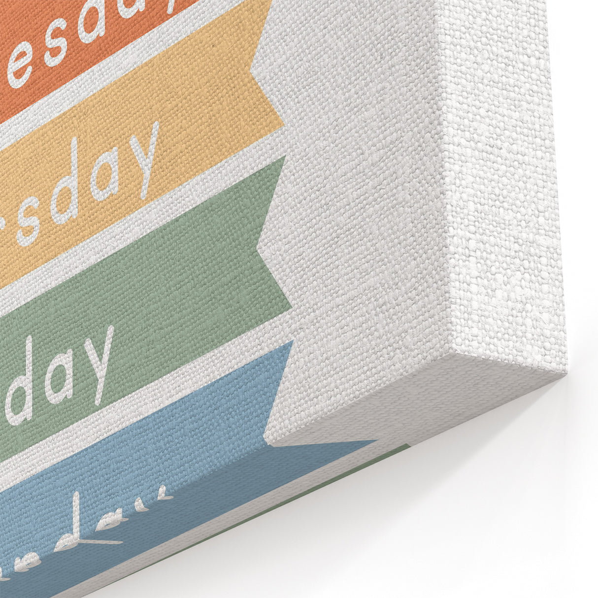 Days of the Week Typography Art Print – Colorful Weekly Wall Art