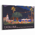 Santa Catalina Vintage Travel Poster | Classic Retro Tourism Art