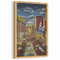 Vintage Travel Poster - Times Square by Night, NYC