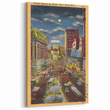 Vintage Travel Poster - Times Square by Night, NYC