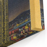 Vintage Travel Poster - Empire State Building at Night, NYC