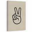 Peace Hand Sign Wall Art - Boys Room Wall Art Kids Wall Art Prints