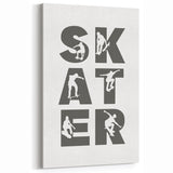 Skater Typography Wall Art - Boys Room Wall Art Kids Wall Art Prints